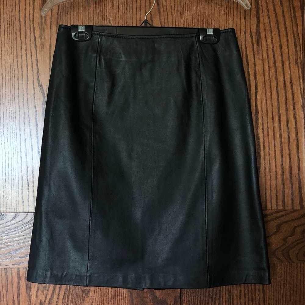 NWT - Croft & Barrow Lambskin Leather Skirt